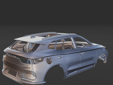 BYD Song Plus DM i Body STL for 3D Print 3D Print Model
