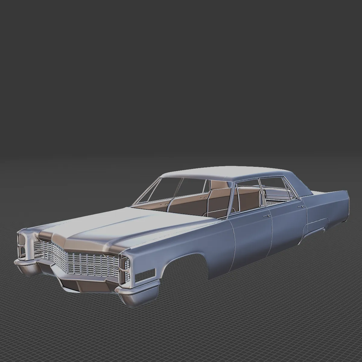 1966 Cadillac Fleetwood Sixty Special Brougham Body STL for 3D Print 3D Print Model .c4d .max .obj .3ds .fbx .stl .blend 
