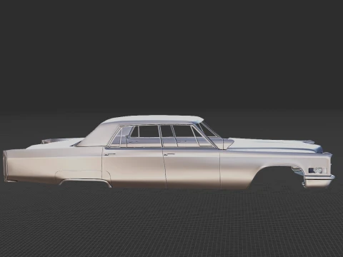 1966 Cadillac Fleetwood Sixty Special Brougham Body STL for 3D Print 3D Print Model