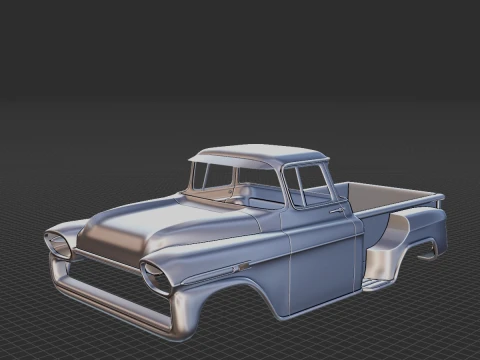 1959 シボレー アパッチ ボディ STL 3D プリント用 3Dプリントモデル