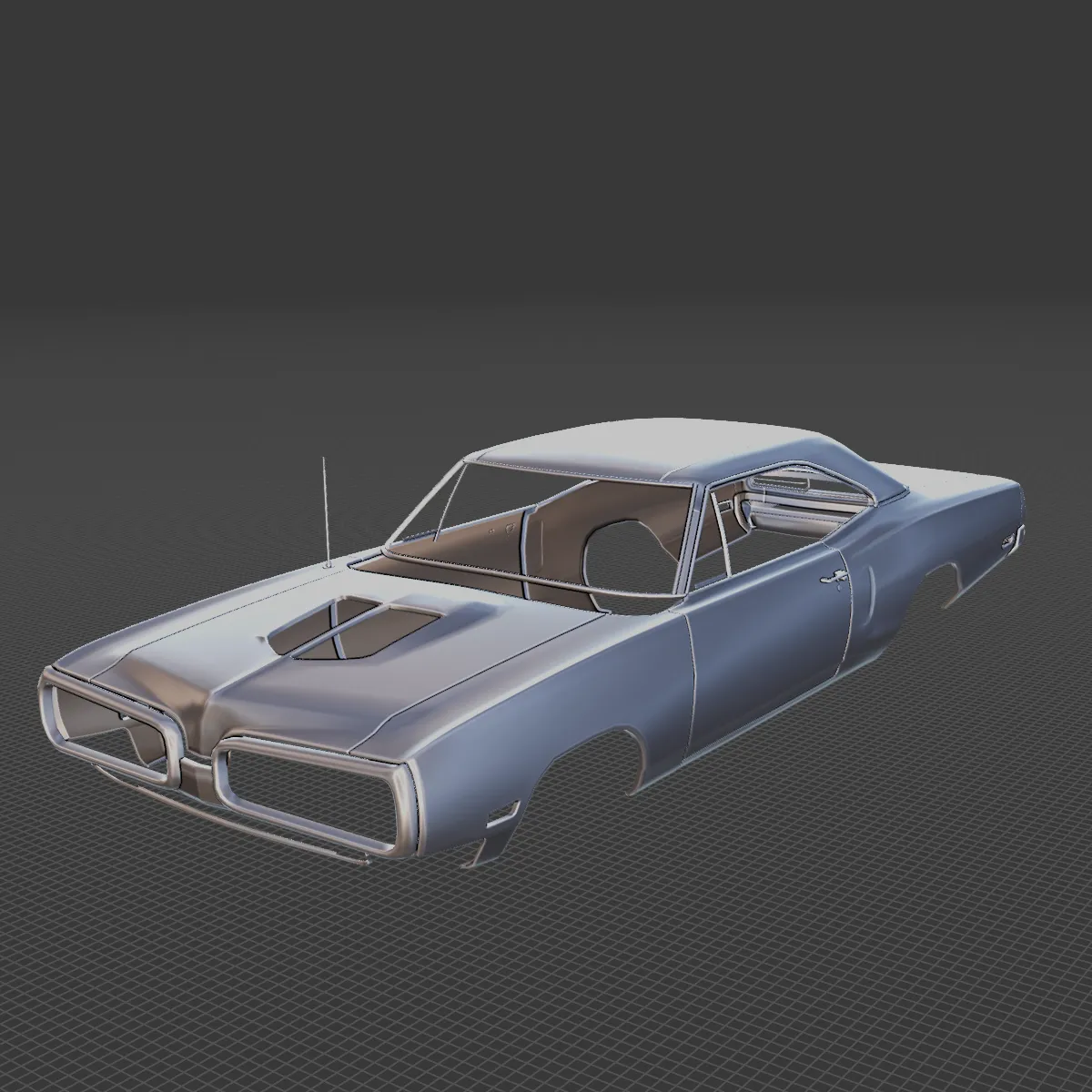 1970 Dodge Super Bee Body STL for 3D Print 3D Print Model .c4d .max .obj .3ds .fbx .stl .blend 