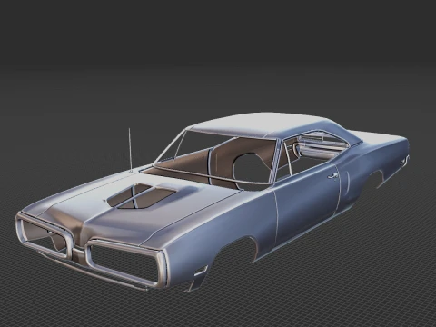 1970 Dodge Super Bee Body STL for 3D Print 3D Print Model