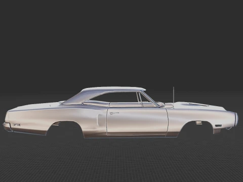 1970 Dodge Super Bee Body STL for 3D Print 3D Print Model