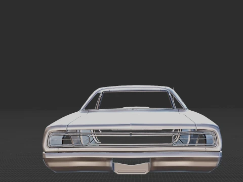 1970 Dodge Super Bee Body STL for 3D Print 3D Print Model