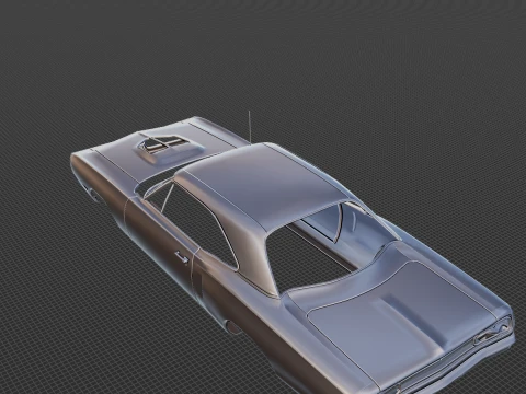 1970 Dodge Super Bee Body STL for 3D Print 3D Print Model