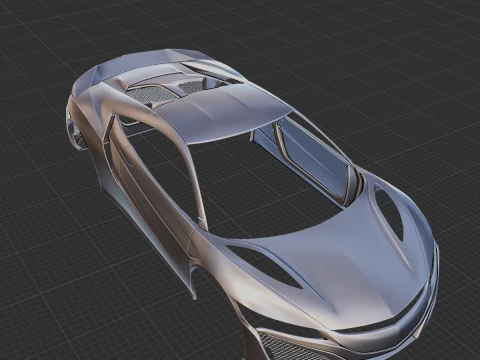 2017 Honda NSX Body STL for 3D Print 3D Print Model
