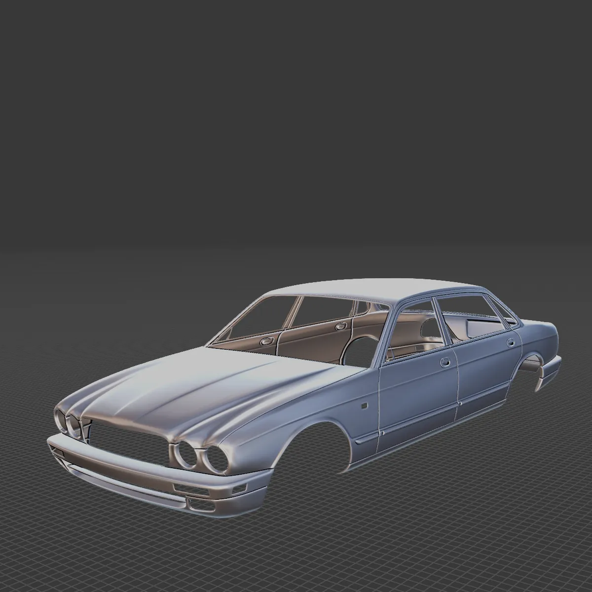 1995 Jaguar XJ12 Body Shell STL 3D Print Model .c4d .max .obj .3ds .fbx .stl .blend