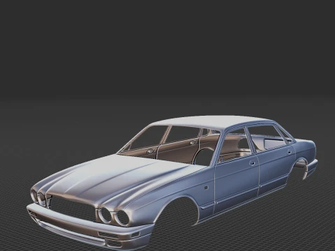 Jaguar XJ12 carrosserie STL uit 1995 3D printmodel