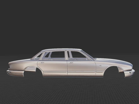 1995 Jaguar XJ12 Body Shell STL 3D Print Model
