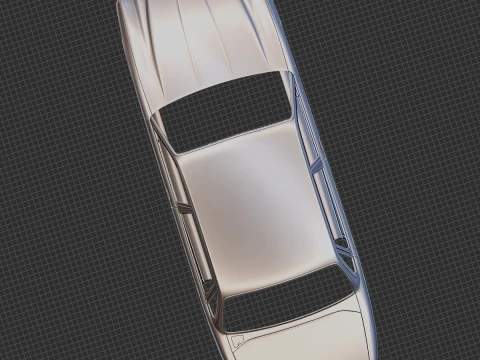 1995 Jaguar XJ12 Body Shell STL 3D Print Model