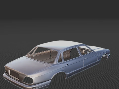 1995 Jaguar XJ12 Body Shell STL 3D Print Model