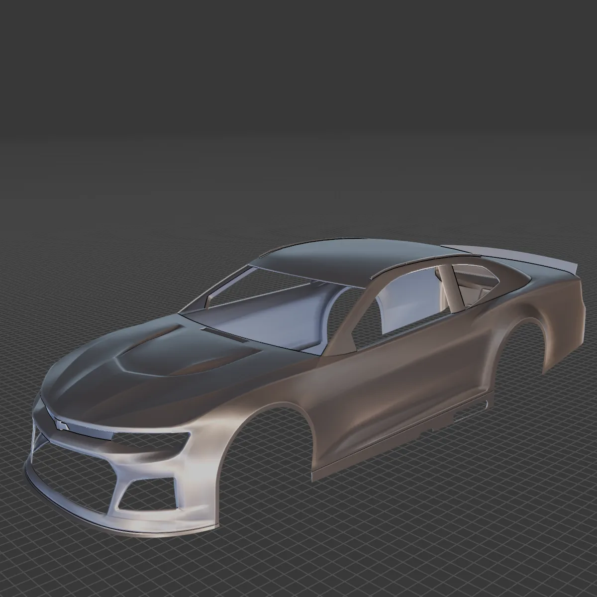2018 NASCAR Camaro Body STL 3D Print Model .c4d .max .obj .3ds .fbx .stl .blend 
