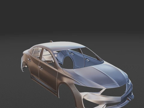 2019 Acura ILX Body STL 3D Print Model
