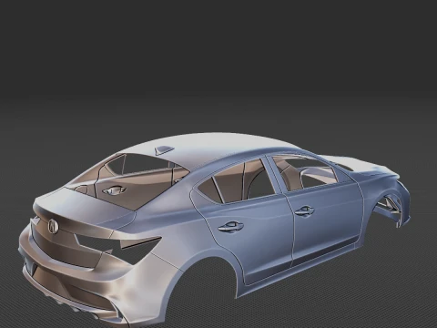 2019 Acura ILX Body STL 3D Print Model