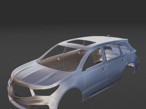 2019 Acura MDX A-Spec Karosserie STL 3D Druckmodell