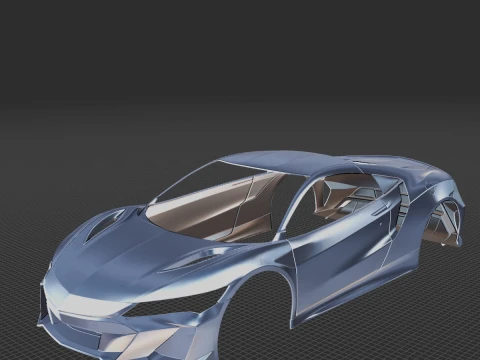 2022 Acura NSX Tipo S Corpo STL Modelo de Impressão 3D
