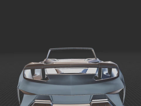 2022 Acura NSX Type S Cabrio Body STL 3D Print Model