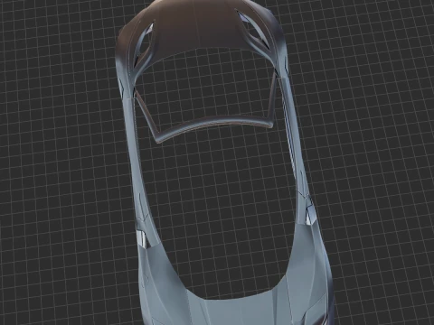 2022 Acura NSX Type S Cabrio Body STL 3D Print Model