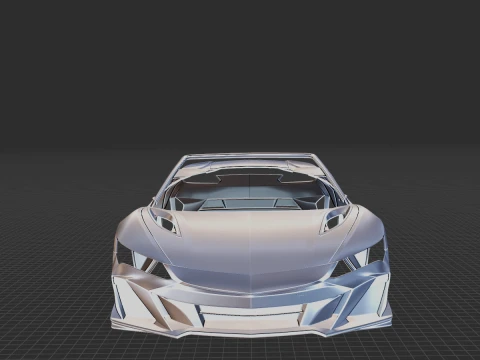 2022 Acura NSX Type S Cabrio Body STL 3D Print Model