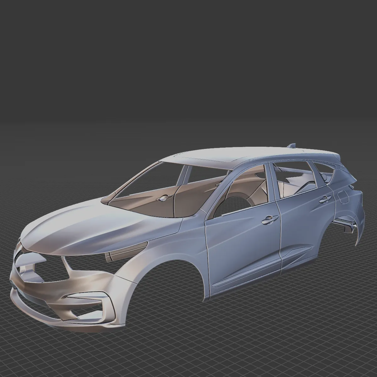 2019 Acura RDX Body STL 3D Print Model .c4d .max .obj .3ds .fbx .stl .blend