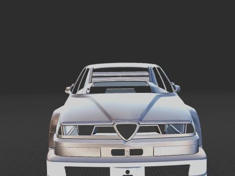 Alfa Romeo 155 V6 Ti Body STL 3D Print Model