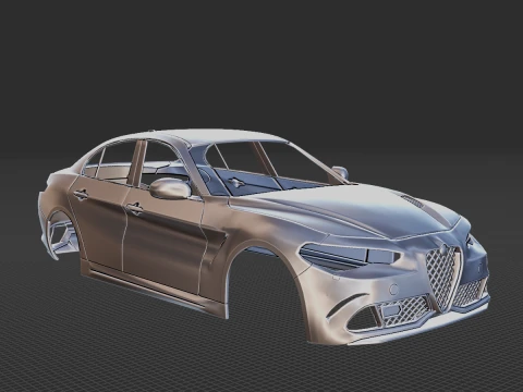 Alfa Romeo Giulia Carrocería STL Modelo de impresión 3D