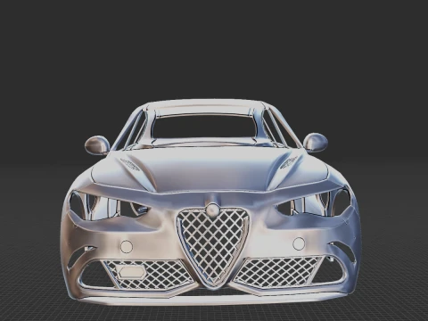 Alfa Romeo Giulia Body STL 3D Print Model
