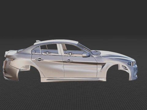 Alfa Romeo Giulia Body STL 3D Print Model