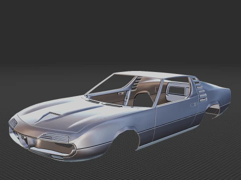 Alfa Romeo Montreal Carroceria STL Modelo de Impressão 3D