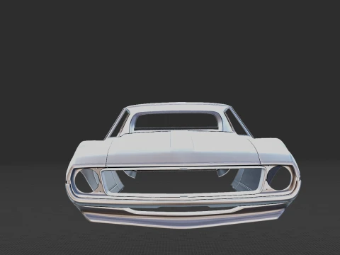 1973 AMC AMX SST Body STL 3D Print Model