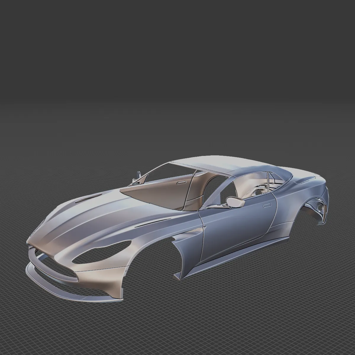 2019 Aston Martin DB11 Volante Body STL 3D Print Model .c4d .max .obj .3ds .fbx .stl .blend