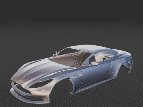 2019 Aston Martin DB11 Volante Carrocería STL Modelo de impresión 3D