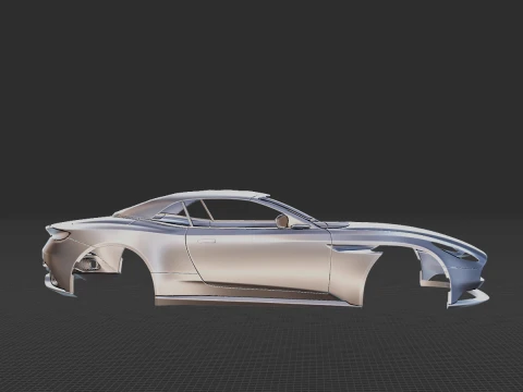 2019 Aston Martin DB11 Volante Body STL 3D Print Model