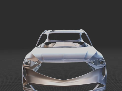 2022 Acura MDX Body 3D Print Model