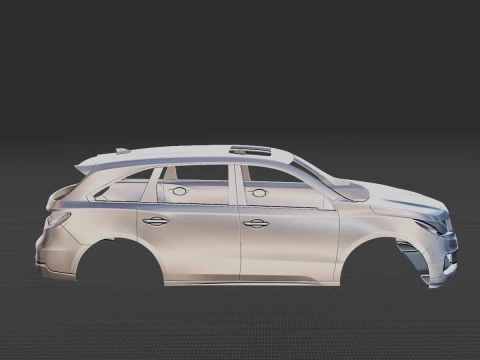 2019 Acura MDX A-Spec Body 3D Print Model