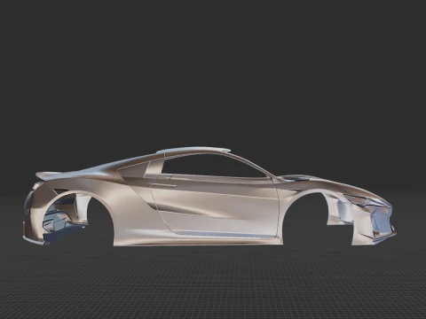 2022 Acura NSX Type S Body 3D Print Model