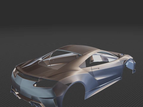 2022 Acura NSX Type S Body 3D Print Model