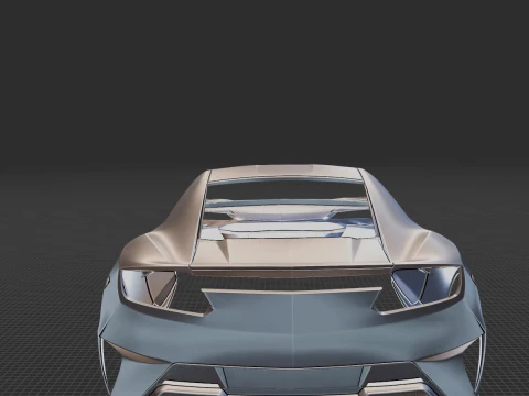 2022 Acura NSX Type S Body 3D Print Model
