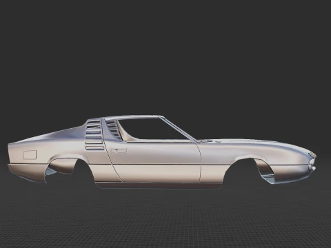 Alfa Romeo Montreal Body 3D Print Model