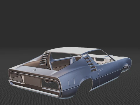 Alfa Romeo Montreal Body 3D Print Model