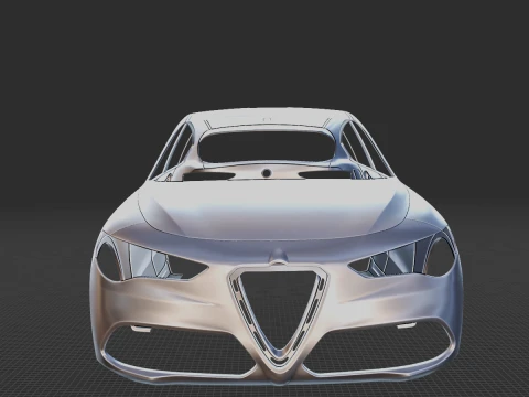 2020 Alfa Romeo Stelvio Ti Body 3D Print Model