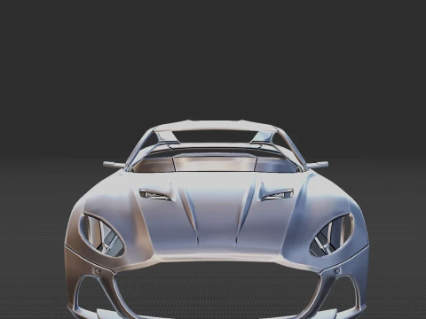 Aston Martin DBS Superleggera Body 3D Print Model