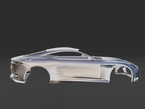 Aston Martin DBS Superleggera Body 3D Print Model