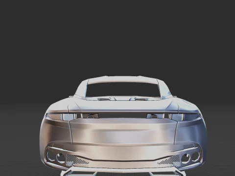 Aston Martin DBS Superleggera Body 3D Print Model