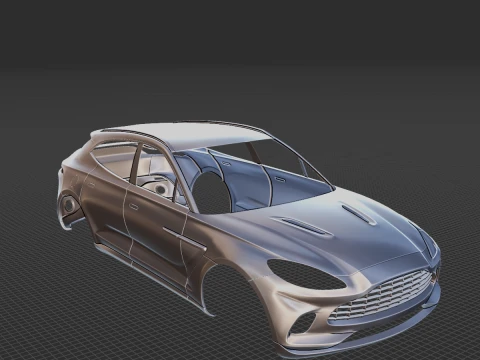 2022 Aston Martin DBX Straight Six Body 3D Print Model