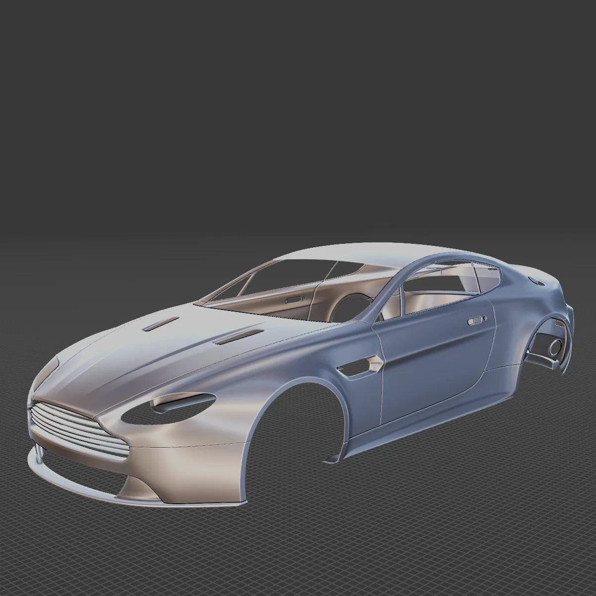 2015 Aston Martin V8 Vantage S Body 3D Print Model .c4d .max .obj .3ds .fbx .stl .blend 