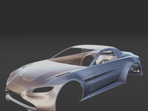 2021 Aston Martin Vantage Roadster Body 3D Print Model