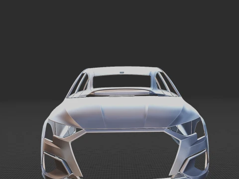 2021 Audi A3 Limousine Body 3D Print Model