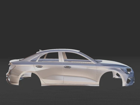 2021 Audi A3 Limousine Body 3D Print Model