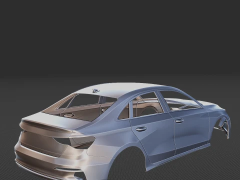 2021 Audi A3 Limousine Body 3D Print Model
